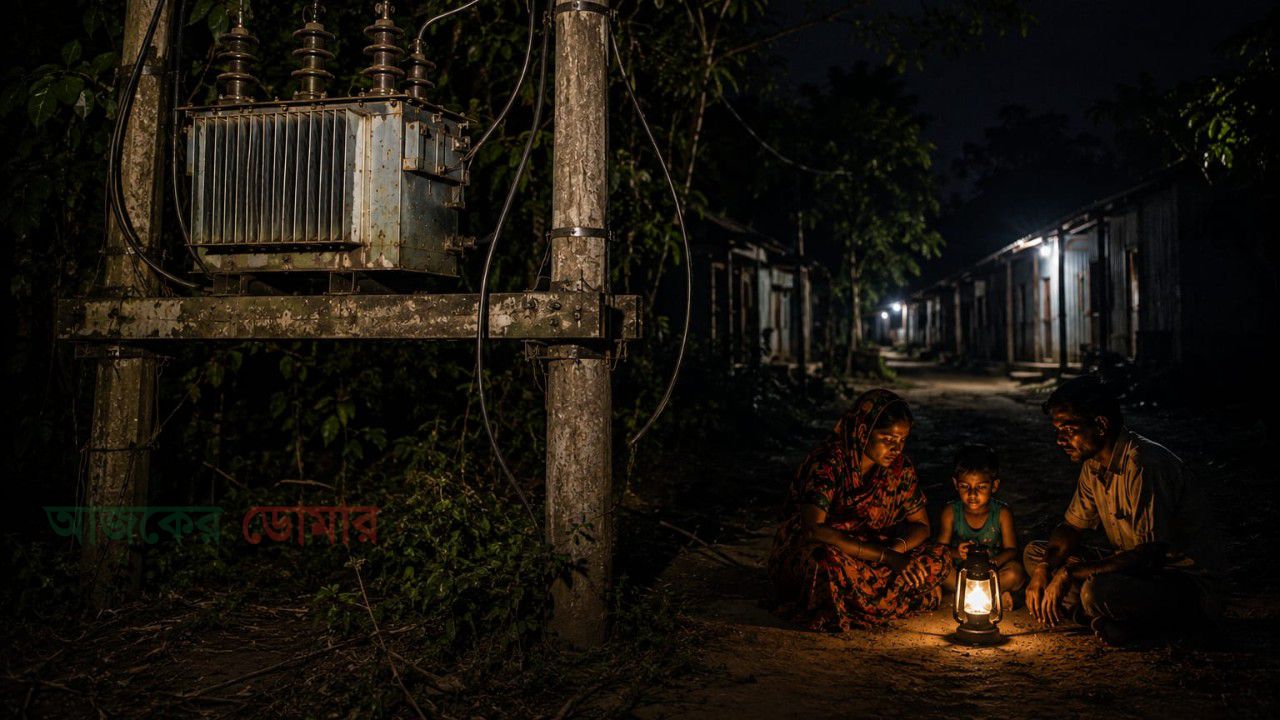 ডোমারের চিলাহাটিতে পল্লী বিদ্যুতের ট্রান্সফরমার নষ্ট, অন্ধকারে প্রায় ২০টি পরিবার
